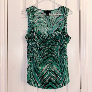 Patterned Sleeveless Top